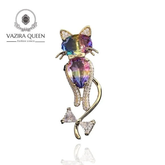 VQ Cat Brooch - Picture 1 of 5